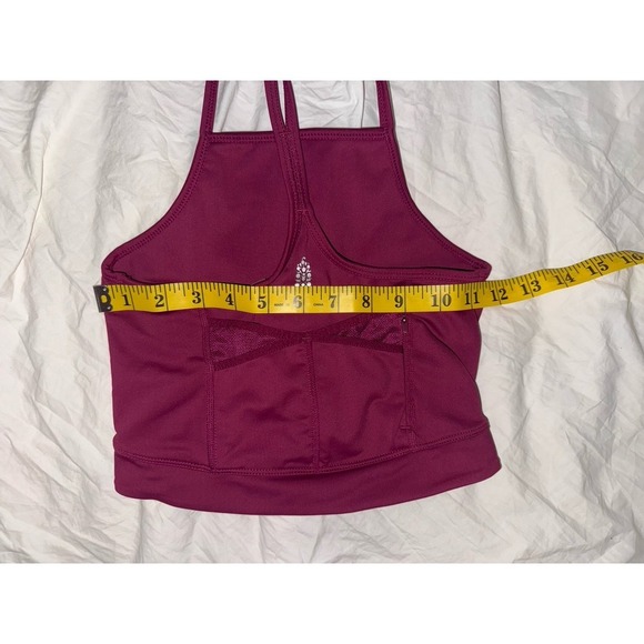 Free People movement in the saddle cami mulberry color crop top sports bra - Picture 9 of 9